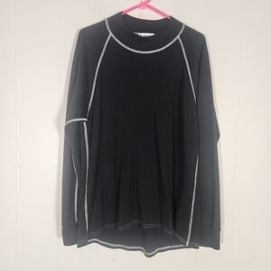 Majestic Fire Apparel Black White Long Sleeve FR Shirt Size X Large